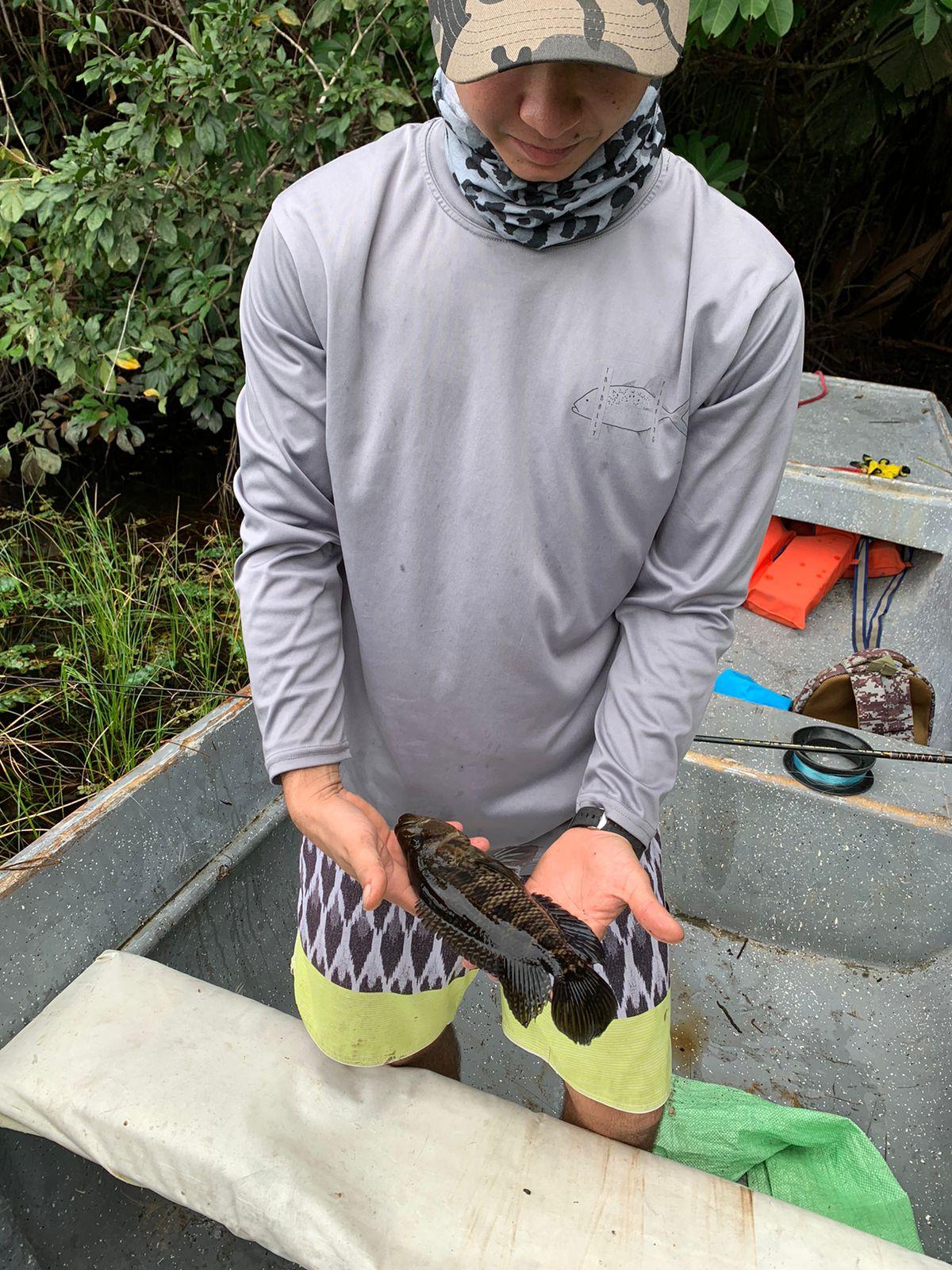 Fishing trip on the Colorado River near Tortuguero Costa Rica